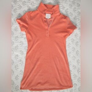 Women's Orange Polo Dress